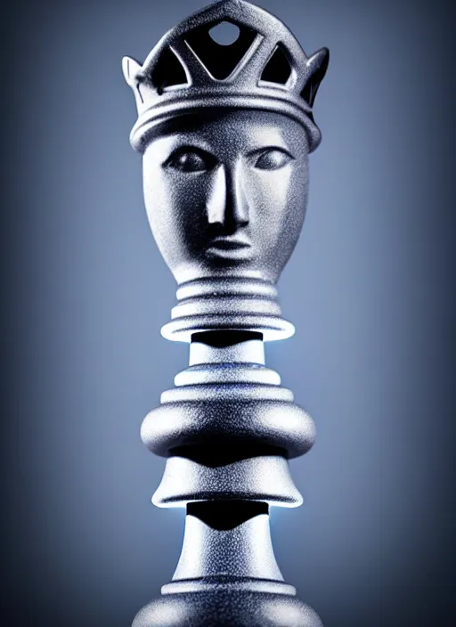 prompthunt: queen chess piece photo, beautiful skin of led point