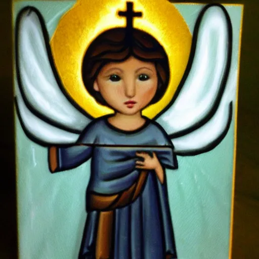 Image similar to my best friend is a biblically accurate holy angel