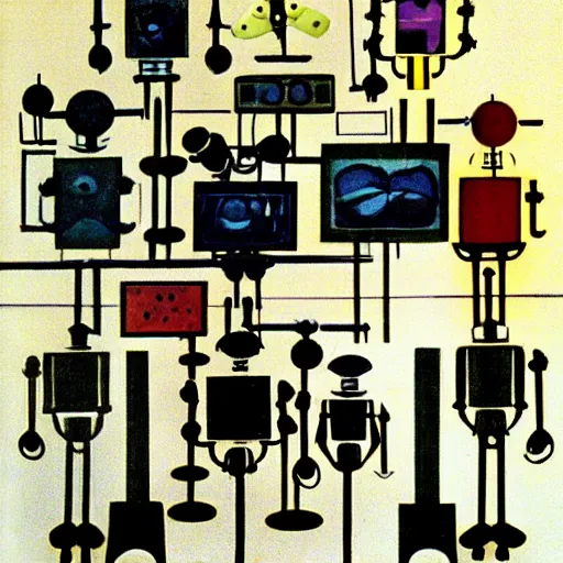 Image similar to robots by marcel duchamp