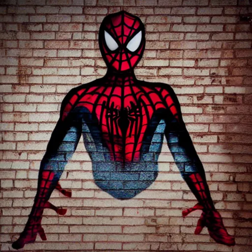 Image similar to spiderman silk screen banksy, 8 k, studio lighting