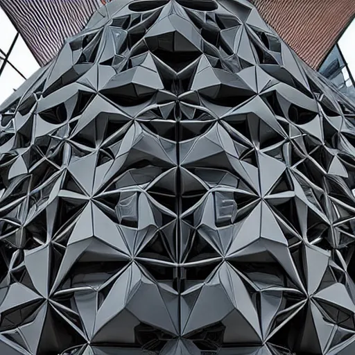 Image similar to hexagonal scifi architecture