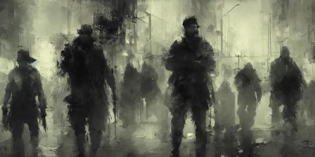 Image similar to bearded nation by jeremy mann, digital painting