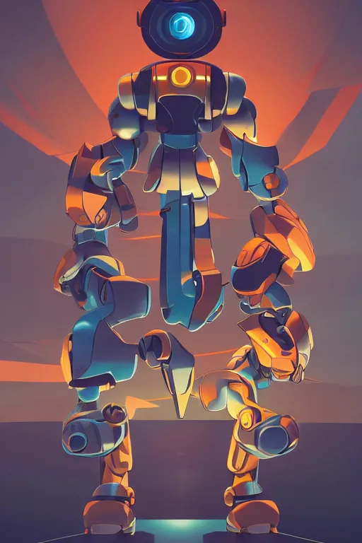 Image similar to metabots medabots medarotto medarot robot minimalist comics, behance hd by jesper ejsing, by rhads, makoto shinkai and lois van baarle, ilya kuvshinov, rossdraws global illumination ray tracing hdr radiating a glowing aura