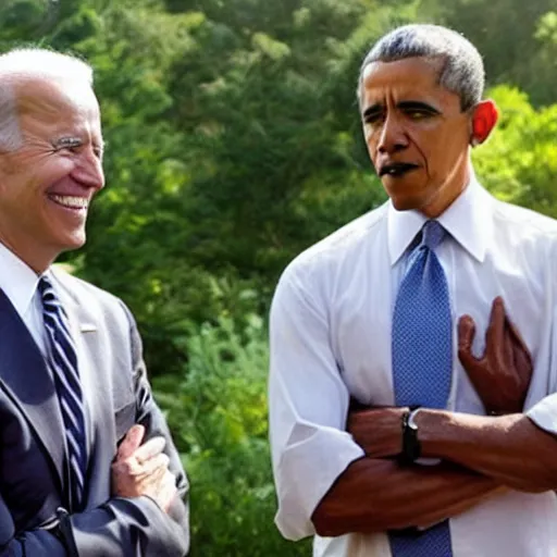 Image similar to joe biden and barack obama in the movie pineapple express