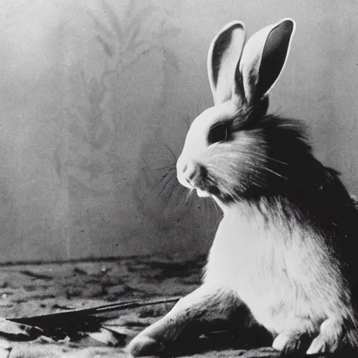 Image similar to a rabbit in the movie 1917