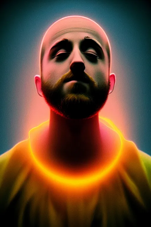 Prompt: The last portrait of Mac Miller, Heavenly, Hellish, Divinity, Hope, Ethereal, Symmetry, Atmospheric Lighting, artstation trending, good versus evil, ladders, angelic, the divine feminine, Pittsburg, Blue Slide Park, Most Dope, Rendered in Octane, trending on artstation, cgsociety, moody lighting rendered by octane engine, environment 8K artstation, cinematic lighting, intricate details, 4k detail post processing, hyperealistic, octane render, photo realism ultra detailed cinematic