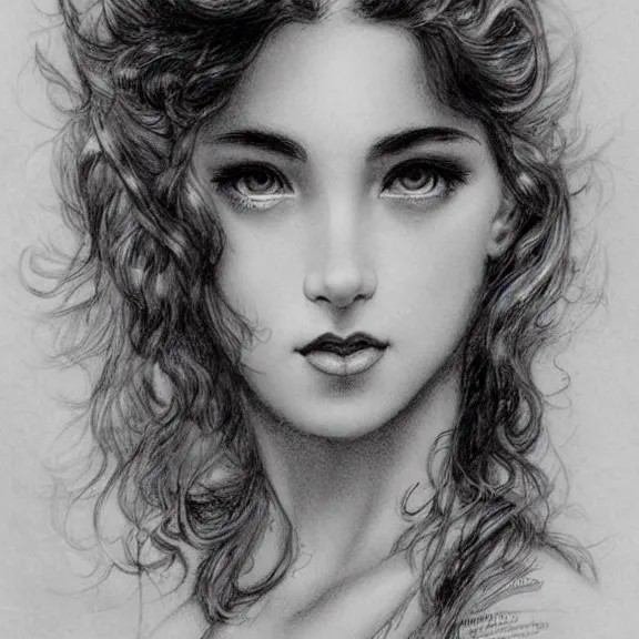Image similar to a highly detailed beautiful portrait in the style of charles dana gibson and in the style of luis royo.
