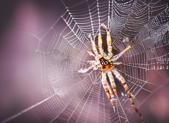 Prompt: super macro of a clear crystal spider with lcd monitor, in the forest. Fantasy magic style. Highly detailed 8k. Intricate. Nikon d850 300mm. Award winning photography.
