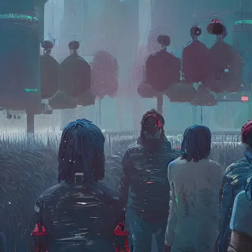 Prompt: a farm of human heads that look like Jair Messias Bolsonaro, Simon Stalenhag, Wadim Kashin, 4K, cinematic