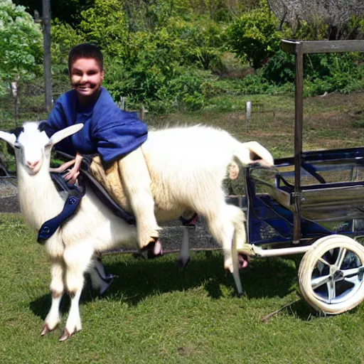 Image similar to a goat cart go kart