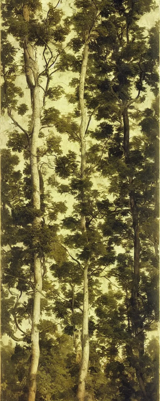 Prompt: atlas textures of trees, white background eugene von guerard, ivan shishkin, john singer sargent