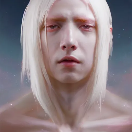 Prompt: Portrait of an Arcturian with large almond shaped pure white eyes, huggy wuggy from poppy playtime video game, fullbody, ultra high detailed, oil painting, Greg Rutkowski, Charlie Bowater, Yuumei, Yanjun Cheng, unreal 5, DAZ, hyperrealistic, octane render, RPG portrait, dynamic lighting, fantasy art, beautiful face