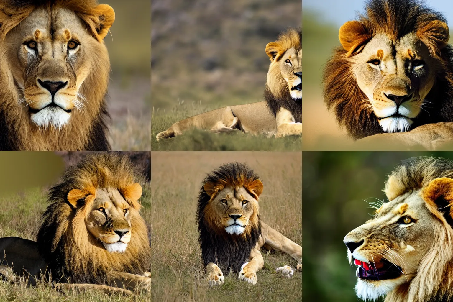 Prompt: photo of a lion