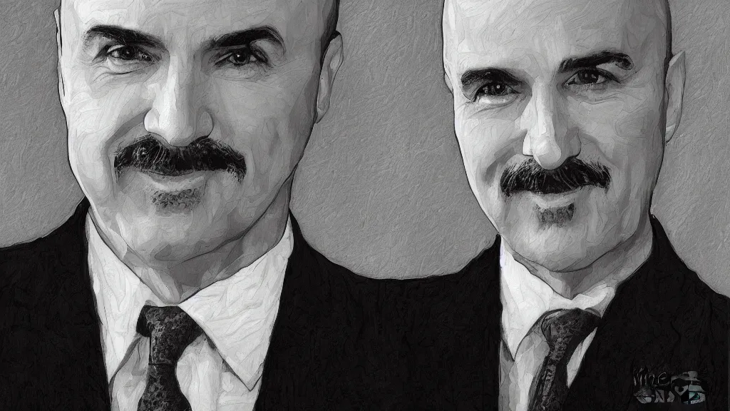 Image similar to fractal chivalrous detailed portrait of dr. phil mcgraw