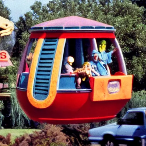 Image similar to 1990s photo of the E.T. ride at Universal Studios in Orlando, Florida