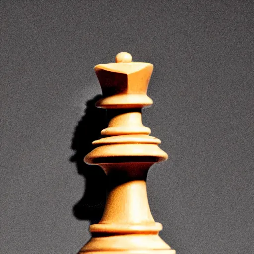 Image similar to a chess piece connected to an ancient machone