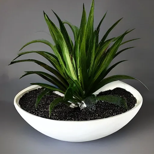 Image similar to an architectural, unique pot made for houseplants, high end, design, graphic, statement piece