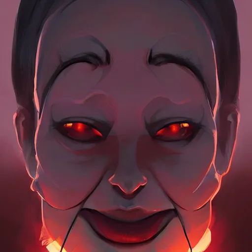 Image similar to face icon stylized minimalist scary stories to tell in the dark, loftis, cory behance hd by jesper ejsing, by rhads, makoto shinkai and lois van baarle, ilya kuvshinov, rossdraws global illumination