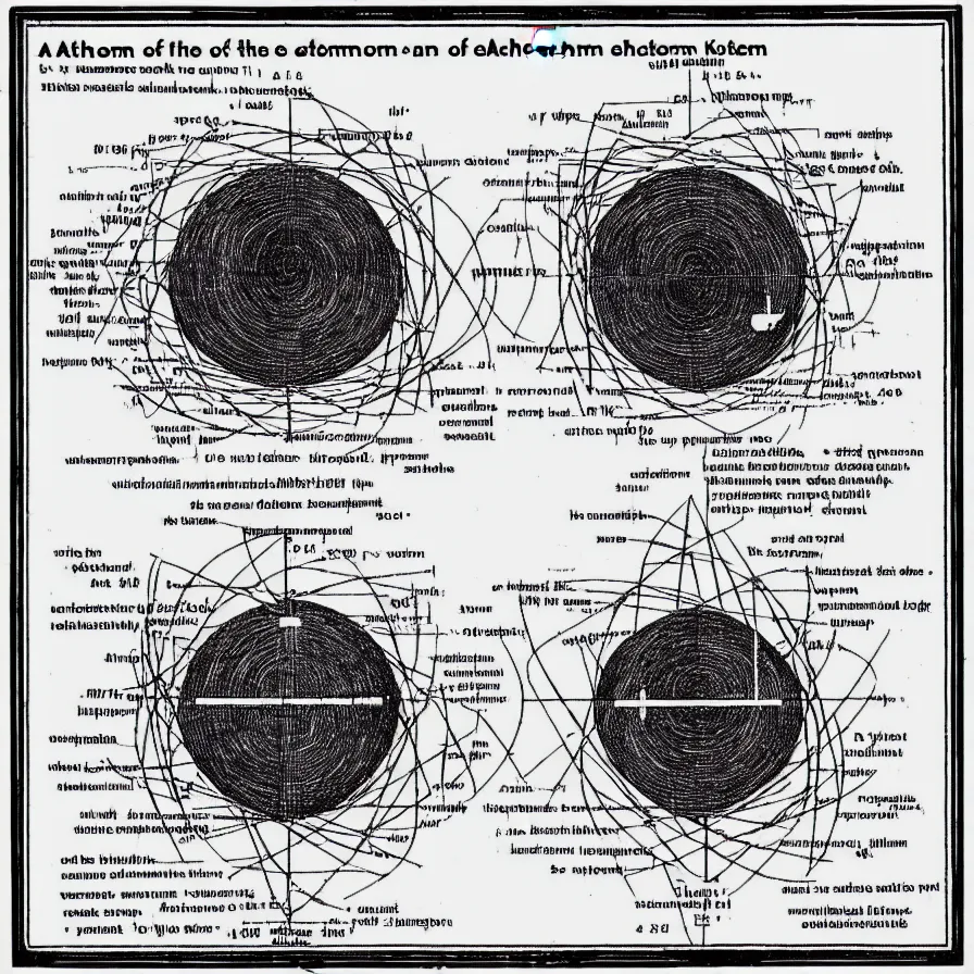 Image similar to “schema of the inner workings of an atom and electron”