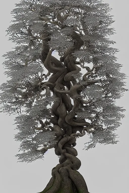 Image similar to a tree, intricate, elegant, highly detailed, smooth, sharp focus, artstation