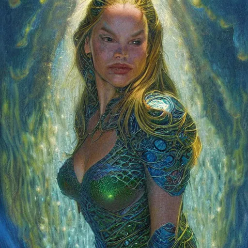 Image similar to portrait of a disney atlantean, by donato giancola.