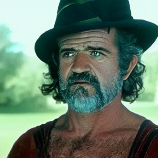 Image similar to Mel Gibson disguised as a carrot