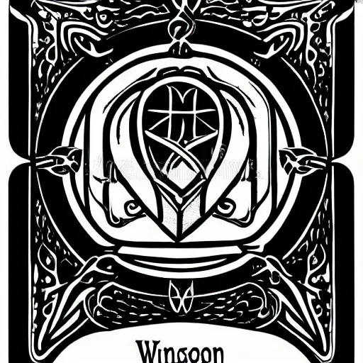 Prompt: emblem of wisdom, engraving style illustration