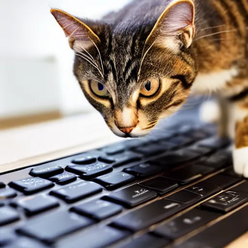 Image similar to cat hacking on a keyboard