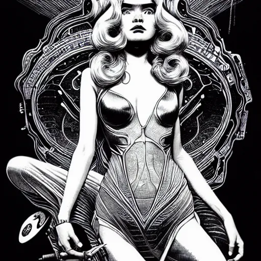 Image similar to medium portrait soft light, by killian eng and joe fenton and martin deschambault, inspired by barbarella movie, etching, fine, sharp high detail,