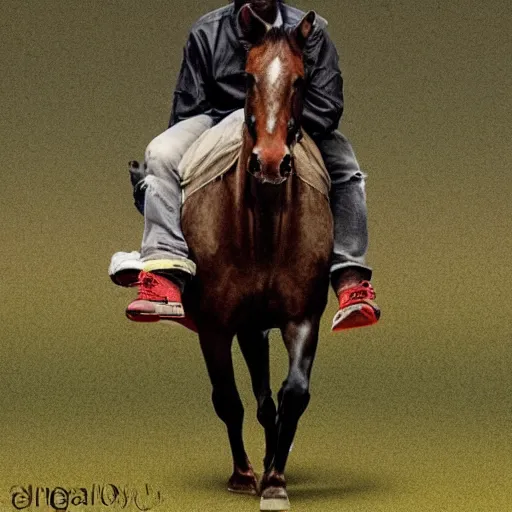 Image similar to kanye west as a horse