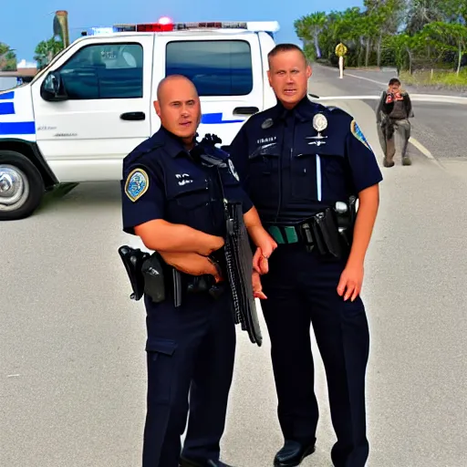 Image similar to shark police officer