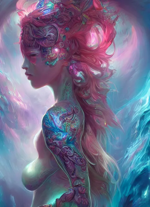 Image similar to dreamscape, female, ross tran, vivid colors, anatomical, highly detailed sculpture, intricate detailed, ommatidia, 8 k, cinematic atmosphere, post - processing