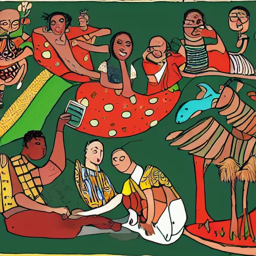 Image similar to an illustration representing intercultural bonding