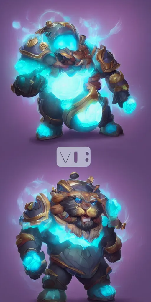 Prompt: volibear from league of legends trending on artstation bloom