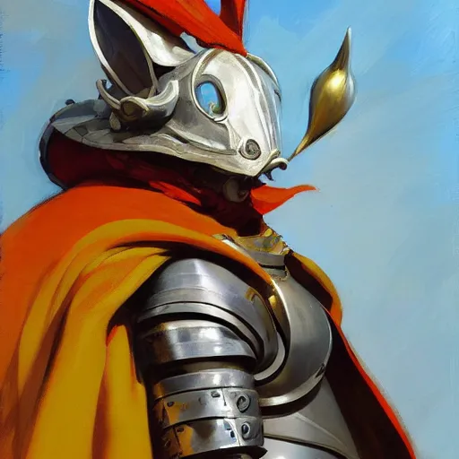 Prompt: greg manchess portrait painting of partially armored of the march hare from alice in wonderland as overwatch character, medium shot, asymmetrical, profile picture, organic painting, sunny day, matte painting, bold shapes, hard edges, street art, trending on artstation, by huang guangjian, gil elvgren, ruan jia, randy vargas, greg rutkowski