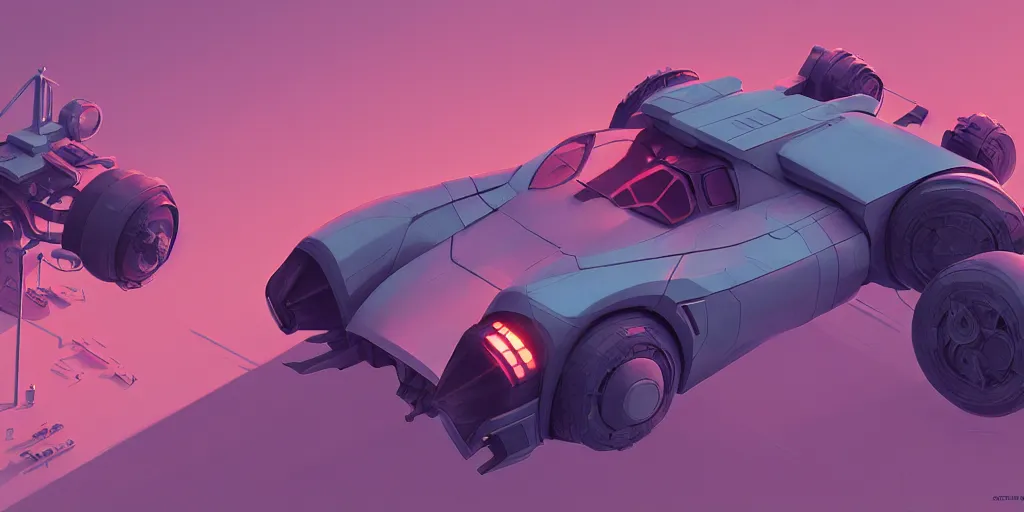 Image similar to Hard Surface Shape Form Exploration, Detailed, 8k, sci-fi, pastel colors, props, panel, concept, simon stalenhag ,syd mead, vehicle, speeder, parts,modular, insane detail