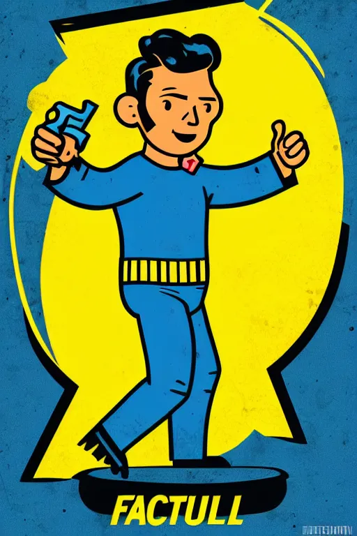 Image similar to fallout 7 6 retro futurist illustration art by butcher billy, sticker, colorful, illustration, highly detailed, simple, smooth and clean vector curves, no jagged lines, vector art, smooth andy warhol style