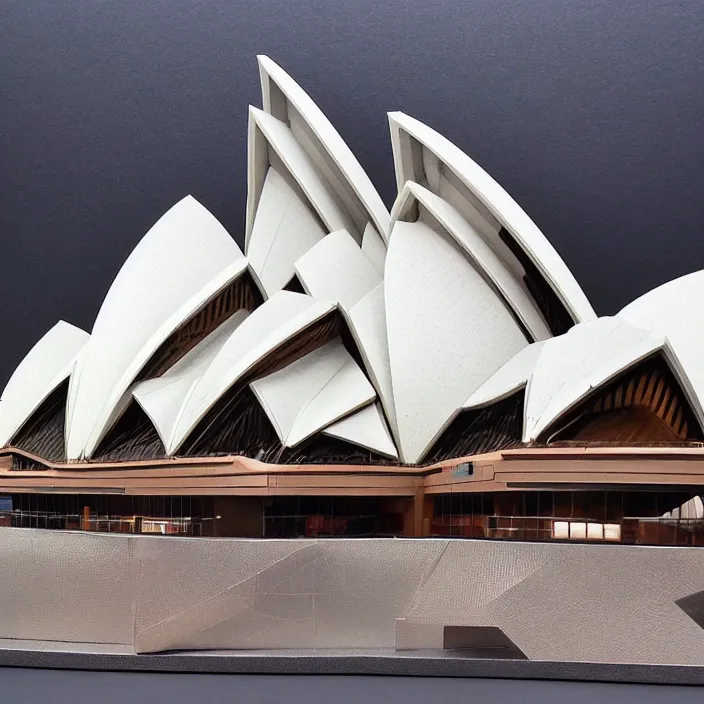 Prompt: futuristic sydney opera house, highly detailed, hyper realistic, art by todd mcfarlane