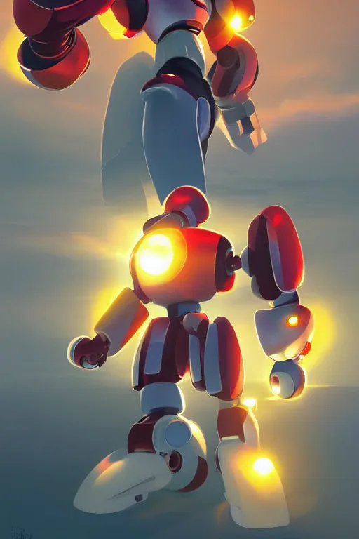 Image similar to metabots medabots medarotto medarot robot minimalist comics, behance hd by jesper ejsing, by rhads, makoto shinkai and lois van baarle, ilya kuvshinov, rossdraws global illumination ray tracing hdr radiating a glowing aura