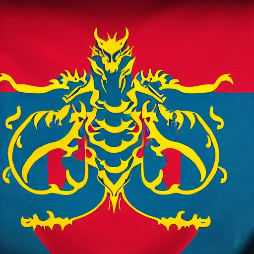 Image similar to official flag of the dragon empire