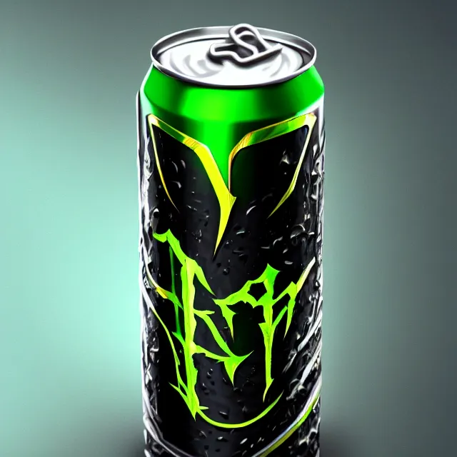Image similar to aluminian can of monster energy drink, highly detailed, digital painting, artstation, concept art, smooth and sharp focus, illustration
