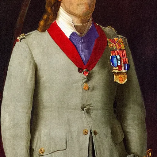 Prompt: british lord wearing expensive israeli suit painted by michaelo angelo