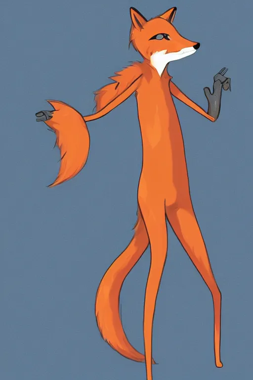 Image similar to an anthropomorphic fox, fursona!!!! trending on furaffinity, by kawacy