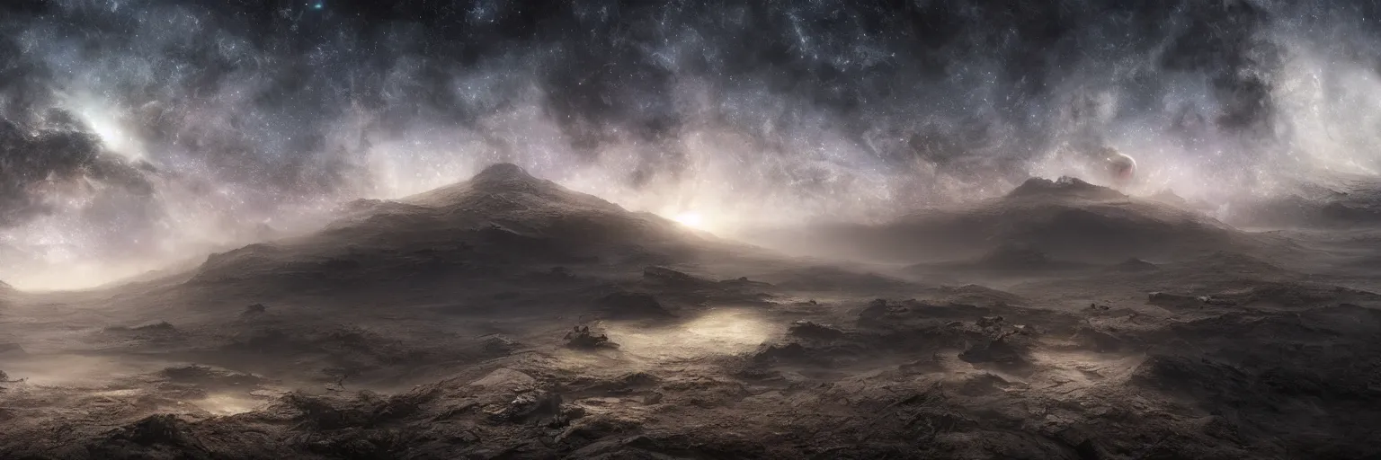 Image similar to michal karcz photo of a beautiful galaxy landscape. , detailed, elegant, intricate, 4k,