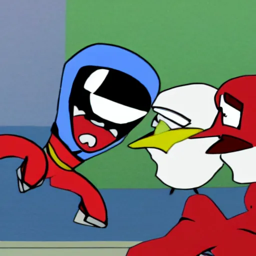 Image similar to Strong Bad making fun of Homestar Runner