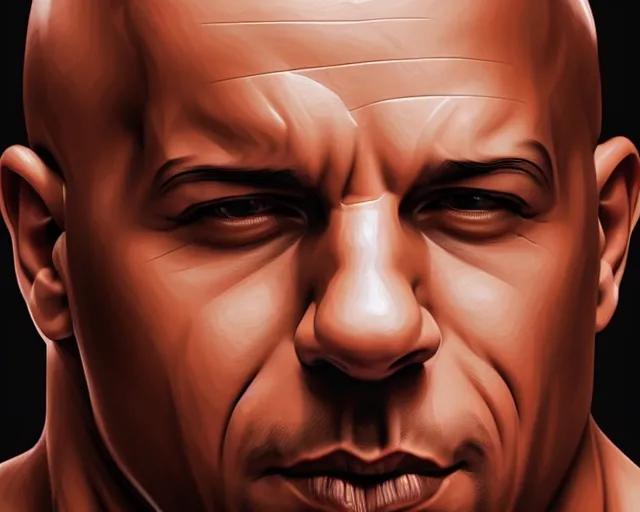 Image similar to a barrel of vin diesel. art by artgerm. highly detailed 8 k. intricate. lifelike. soft light. nikon d 8 5 0.