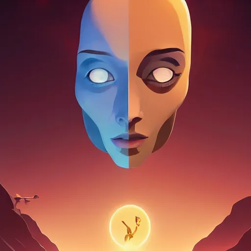 Image similar to face icon stylized minimalist the day the earth stood still, loftis, cory behance hd by jesper ejsing, by rhads, makoto shinkai and lois van baarle, ilya kuvshinov, rossdraws global illumination