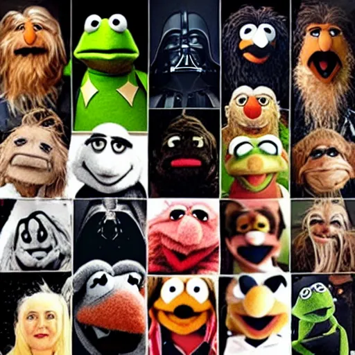 Image similar to stars wars cast as muppets