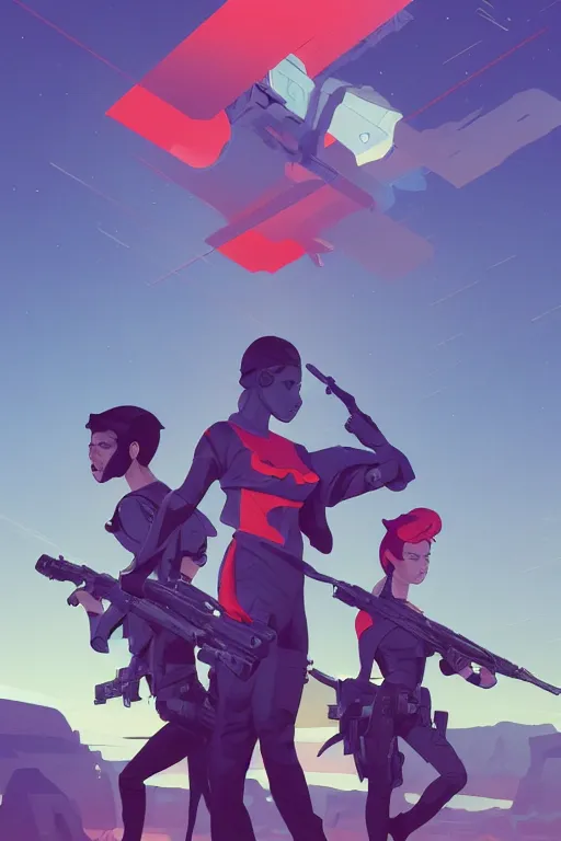 Image similar to rebels in the future resisting the government, centered, solid bacgkround, median photoshop filter cutout vector behance, hd by artgerm, jesper ejsing, by rhads, makoto shinkai and lois van baarle, ilya kuvshinov, rossdraws, illustration, art by ilya kuvshinov and gustav klimt