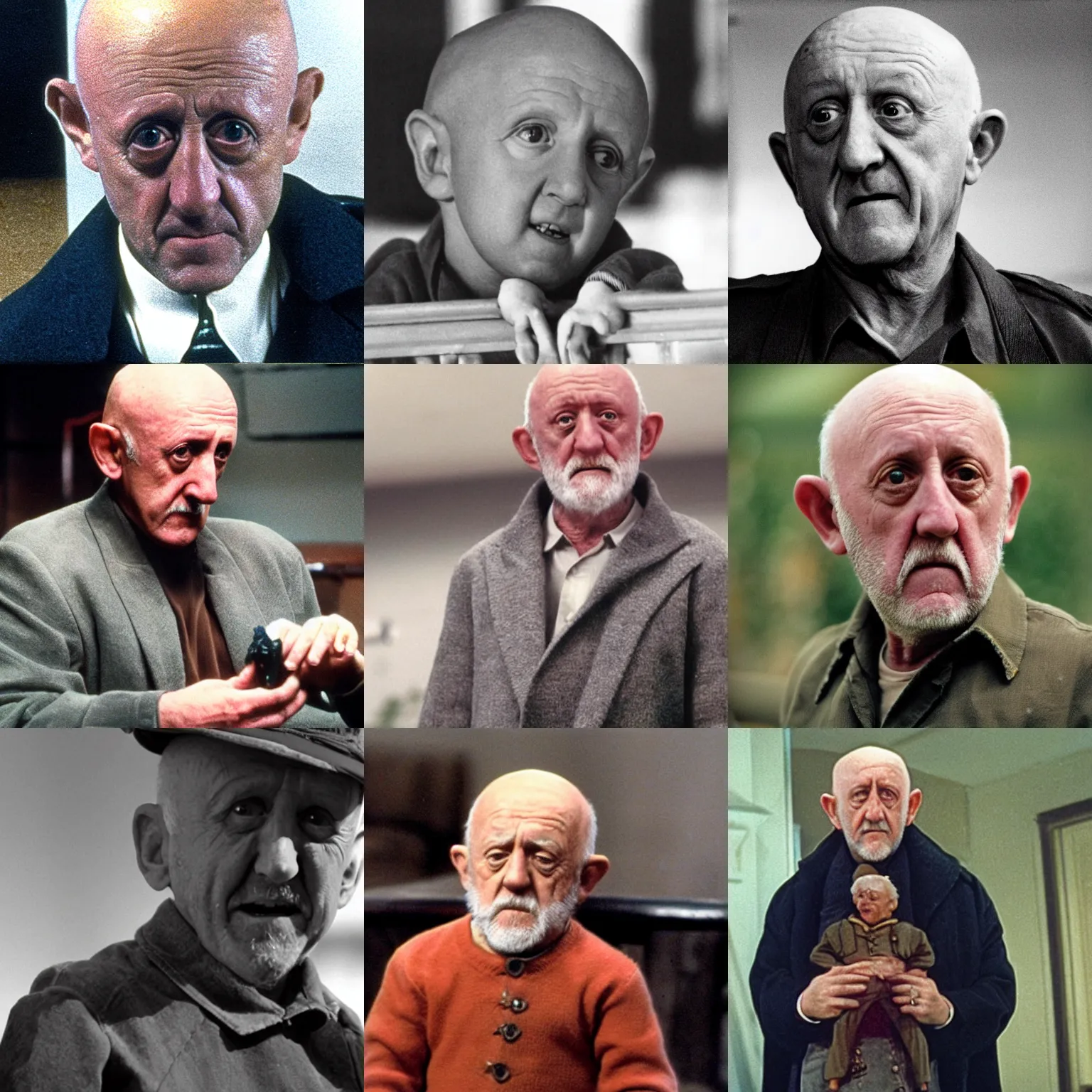 Prompt: mike ehrmantraut as a jolly little fellow